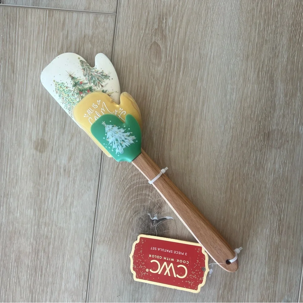 NWT Cook With Color 3 Piece Holiday spatula set